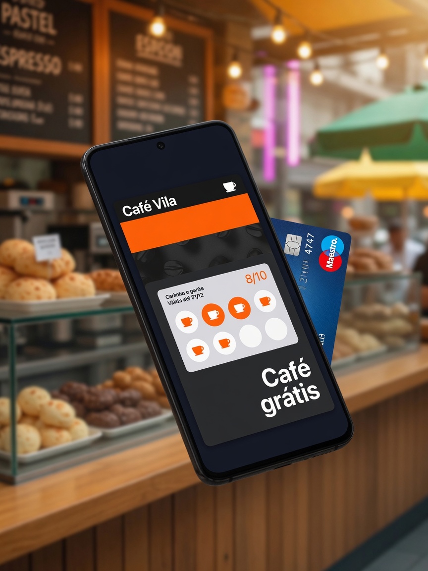 Pase Café Vila en Google Wallet, 8 de 10 sellos